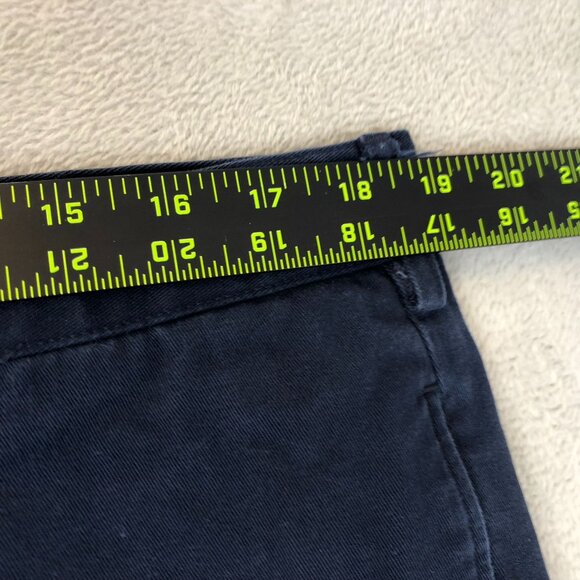 Lands' End Mens Pants Size 38 Traditional Fit Chino Khaki Straight Casual Navy - Picture 6 of 10